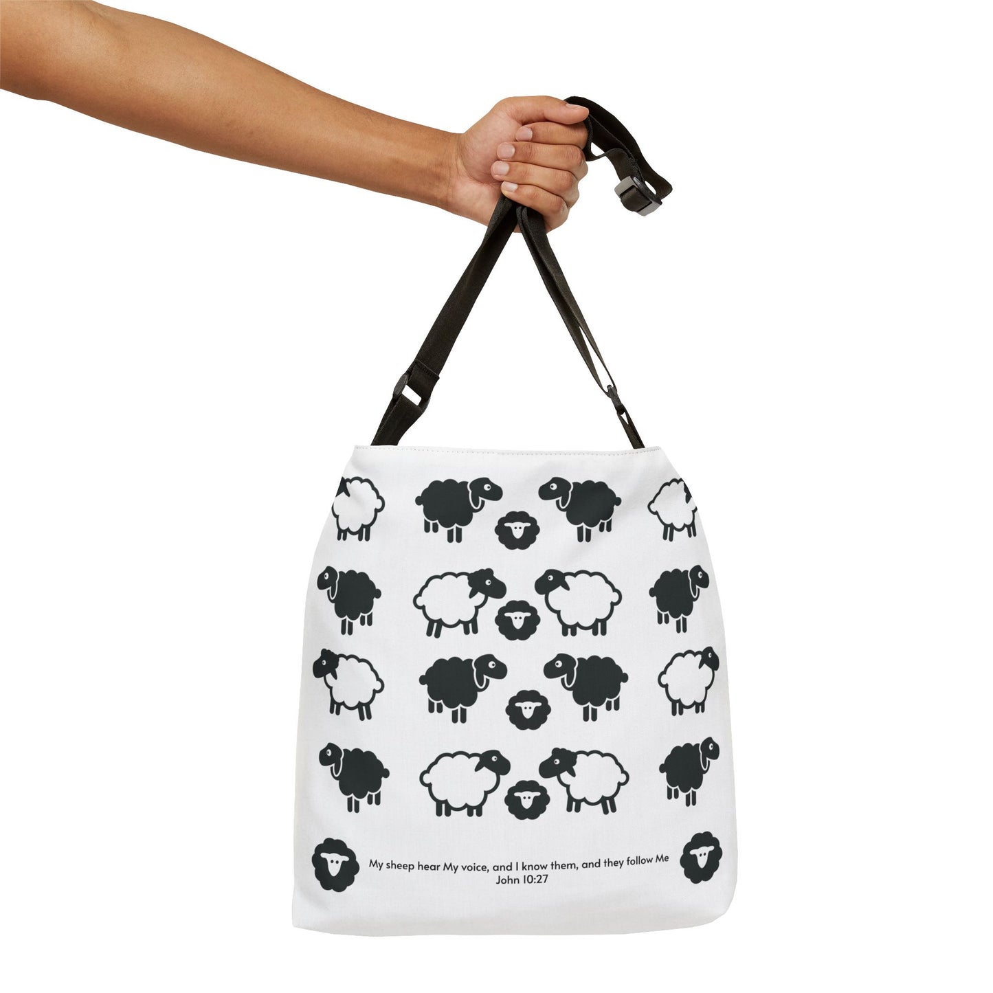 My Sheep Hear My Voice Adjustable Tote Bag