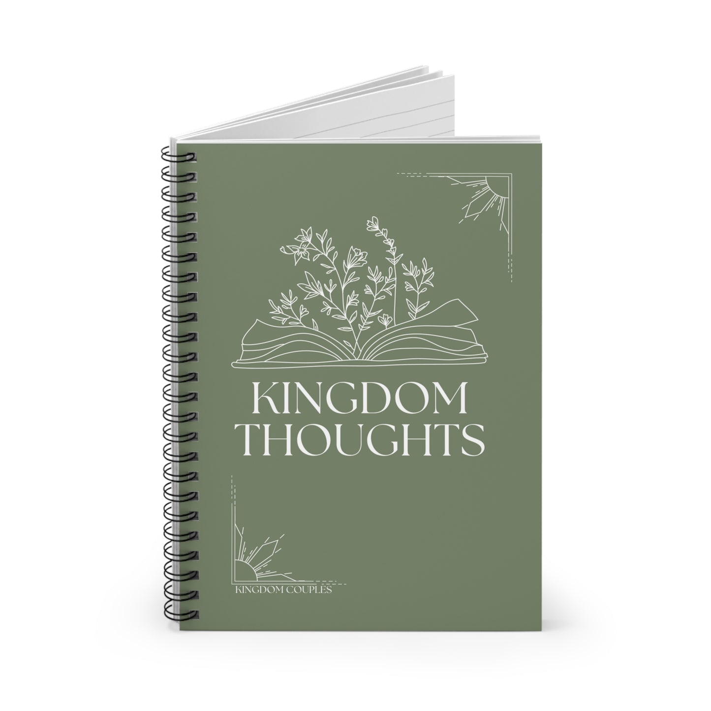 Kingdom Thoughts Spiral Notebook - Ruled Line