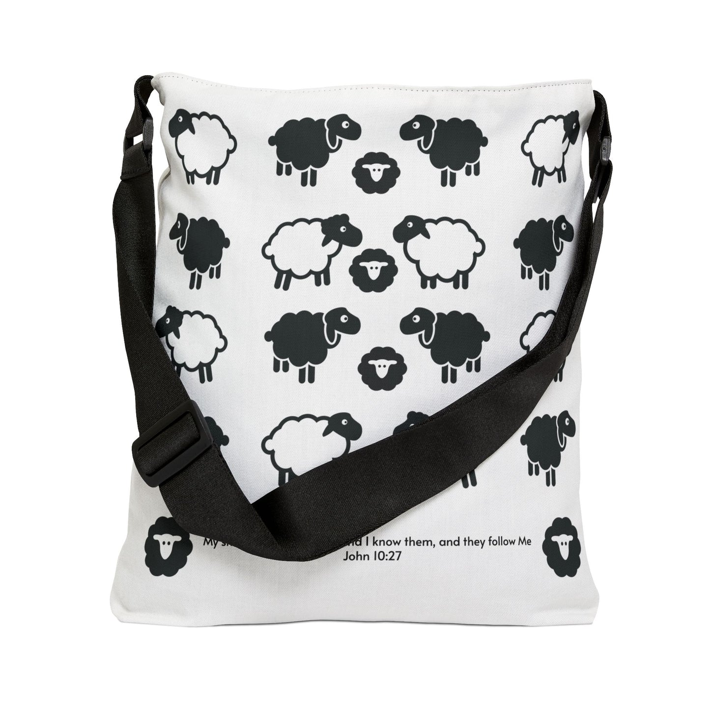 My Sheep Hear My Voice Adjustable Tote Bag